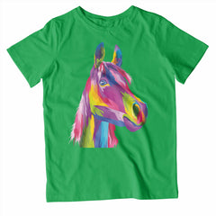 Kids Colourful Horse T-Shirt