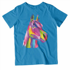 Kids Colourful Horse T-Shirt