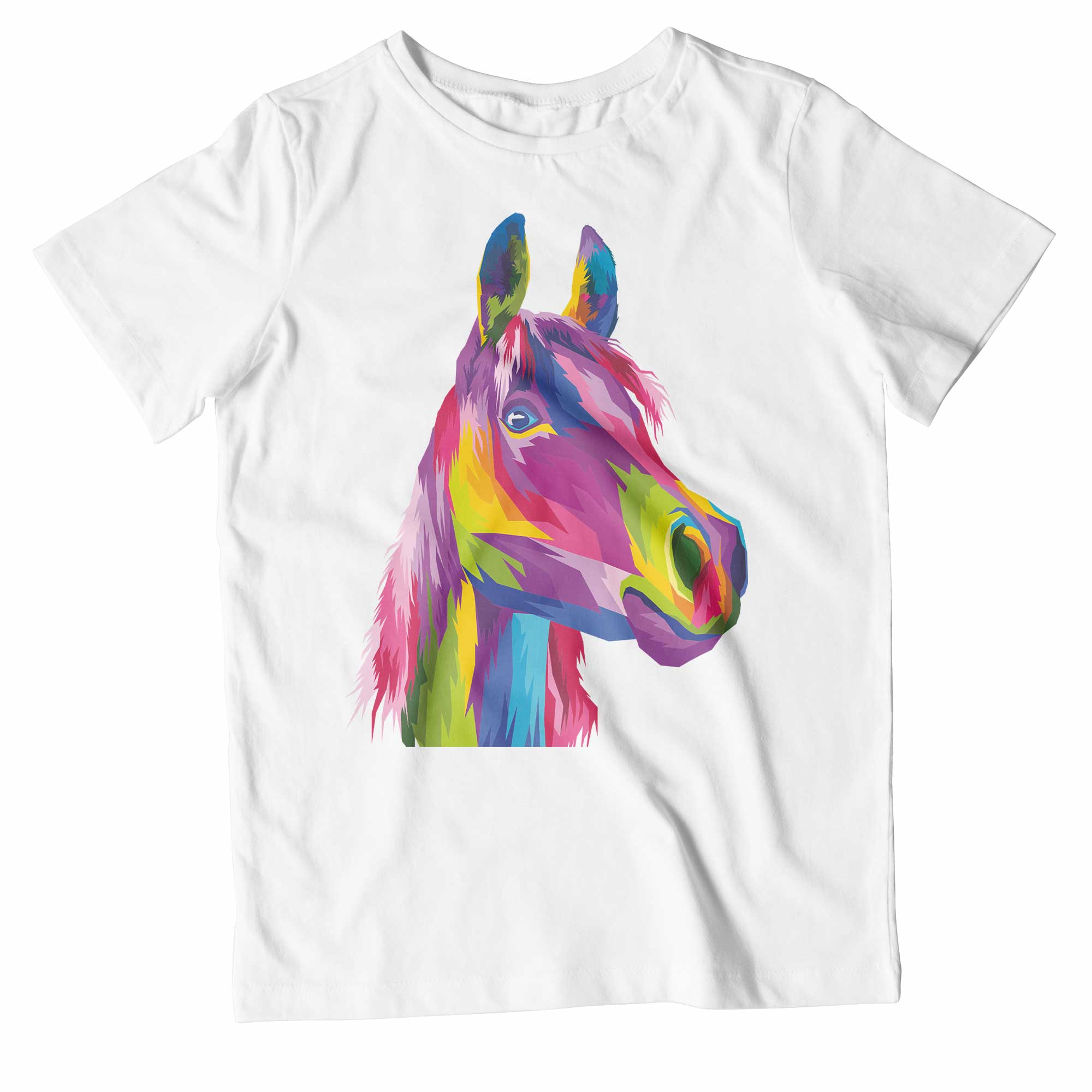 Kids Colourful Horse T-Shirt