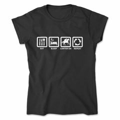 Eat Sleep Canter On Repeat T-Shirt