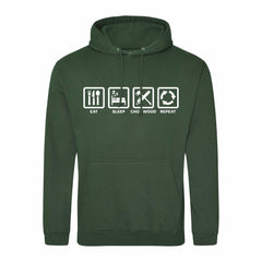 Eat Sleep Chop Wood Repeat Hoodie