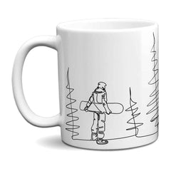 Snowboarder Line Mug