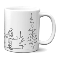 Snowboarder Line Mug