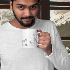 Snowboarder Line Mug