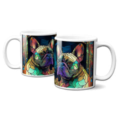 Stained Glass Frenchie Mug