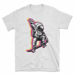 Rainbow Spaceman Skateboarder T-Shirt