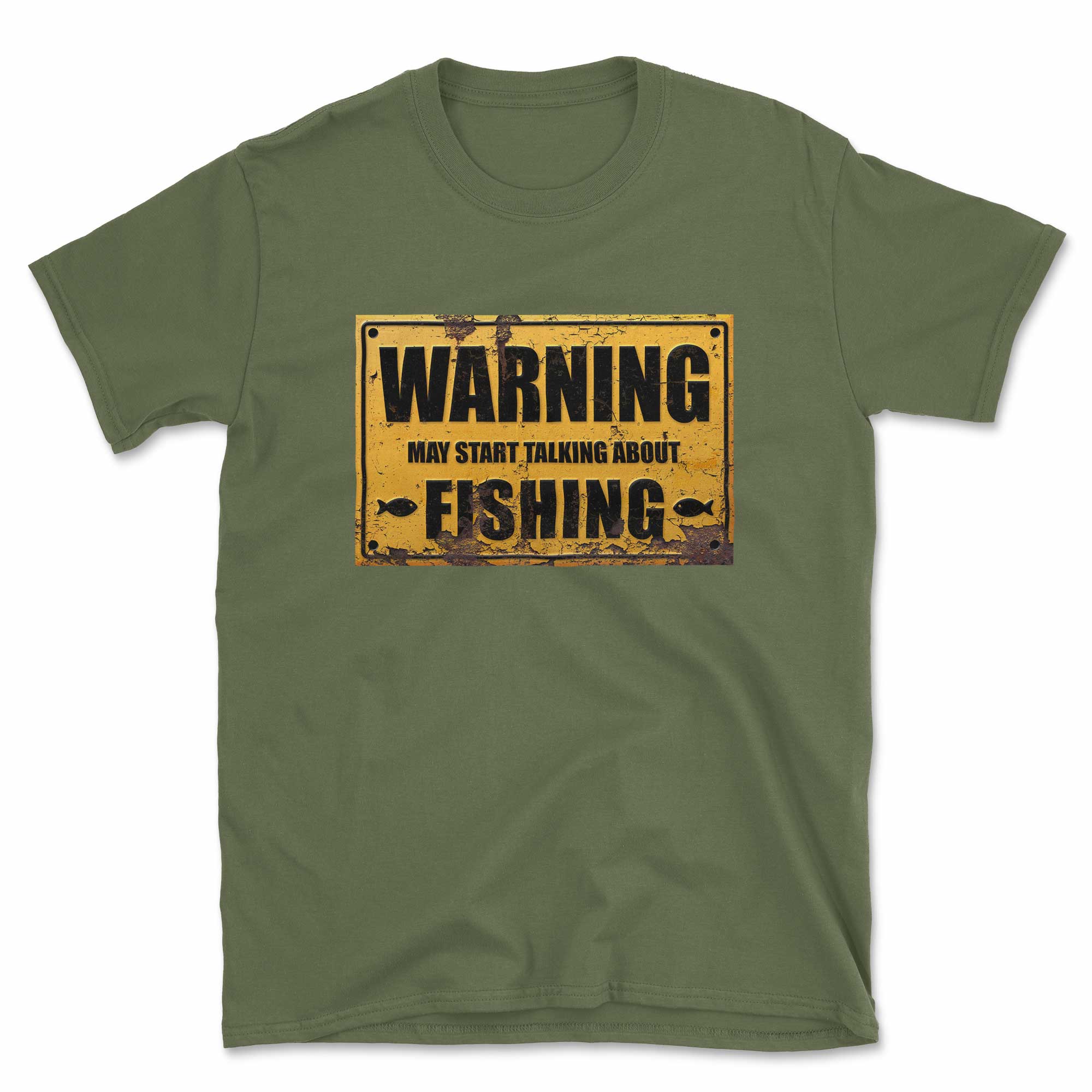 Warning May Start Talking About Fishing T-Shirt