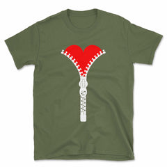 Zip and Heart T-Shirt