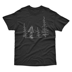 Snowboard Line Drawing T-Shirt