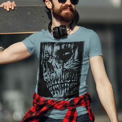 Lino Print Skull T-Shirt
