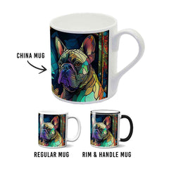 Stained Glass Frenchie Mug