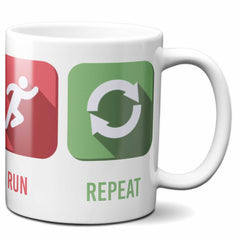 Swim Bike Run Repeat Triathlon Mug