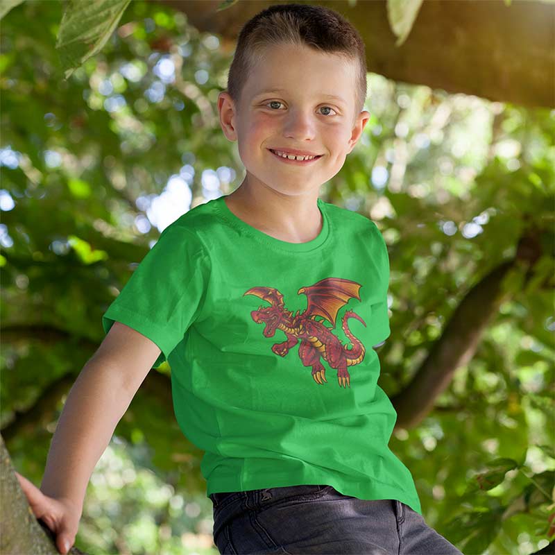 Kids Red Dragon T-Shirt