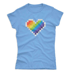 Pride 8-Bit Rainbow Heart T-Shirt