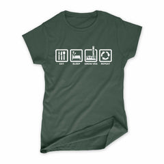 Women's Eat Sleep Grow Veg Repeat T-Shirt