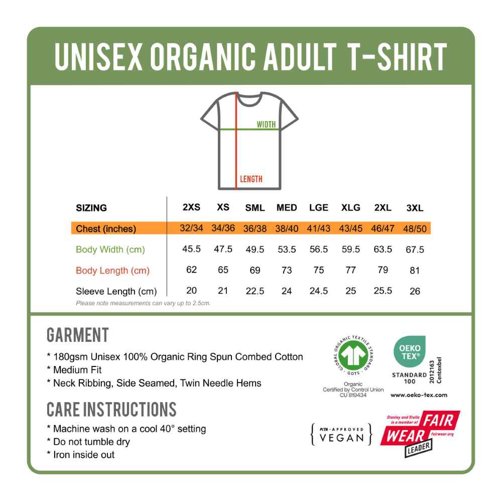 Two Wheels, Nine Lives Organic Cotton T-Shirt