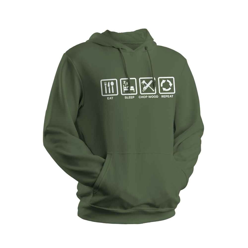 Eat Sleep Chop Wood Hoodie