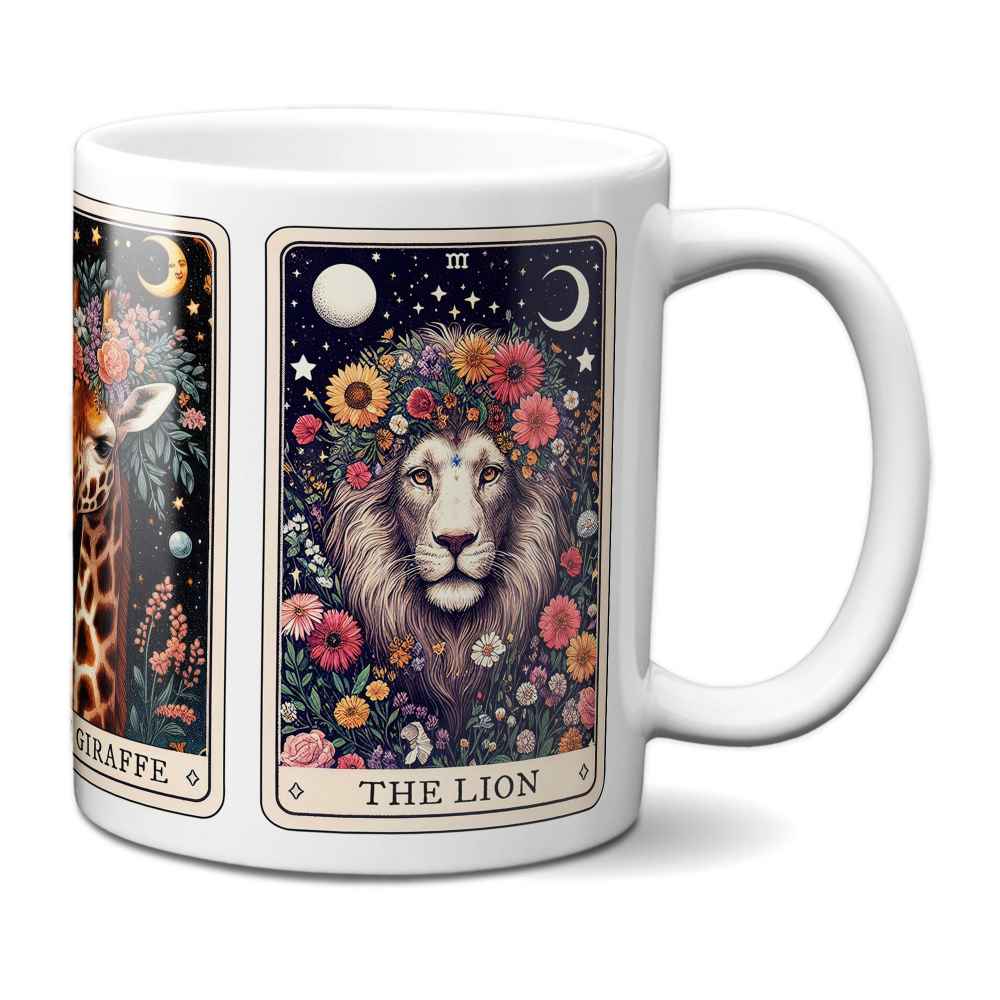 Jungle Animals Tarot Card Mug