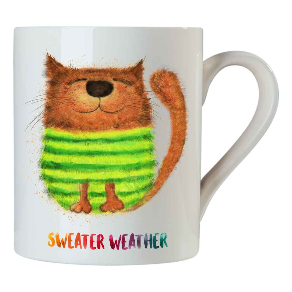 Sweater Weather Cat Mug