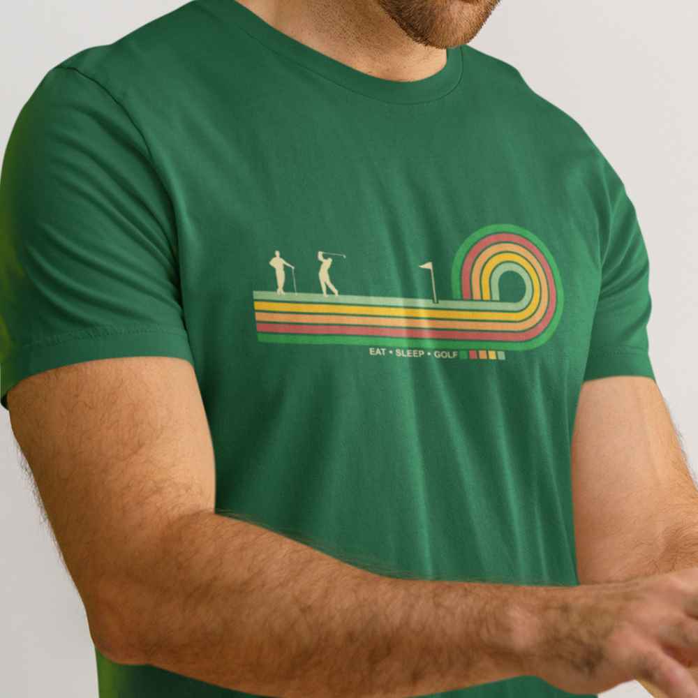 Retro Lines Golf T-Shirt
