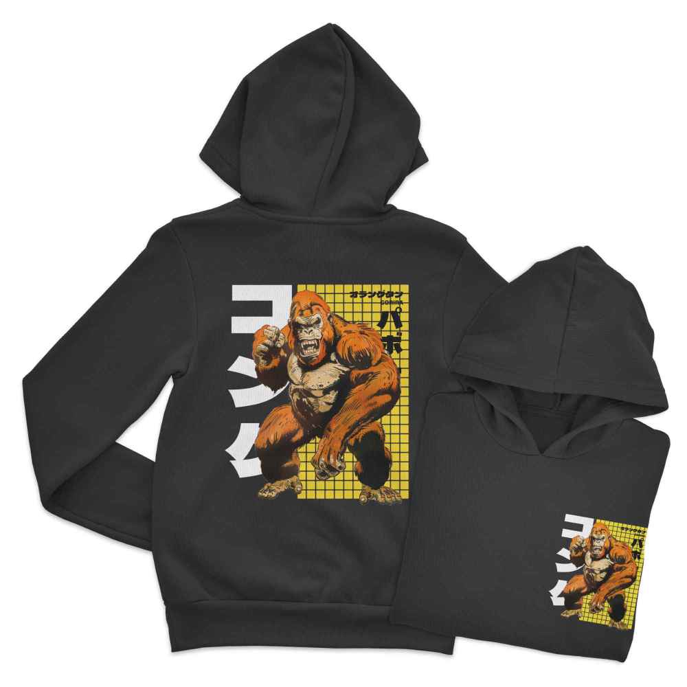 Kids Manga Style Gorilla Hoodie