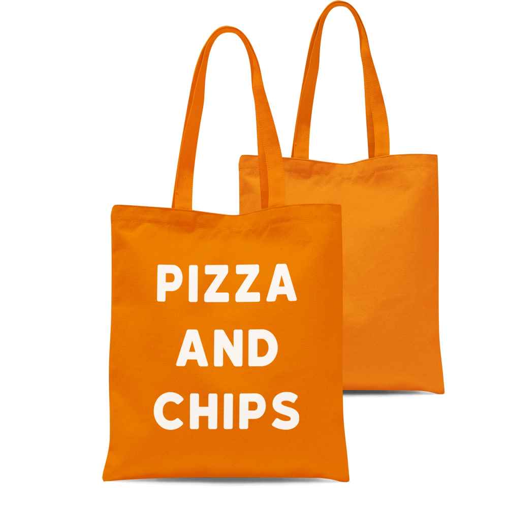 Pizza And Chips Tote Bag
