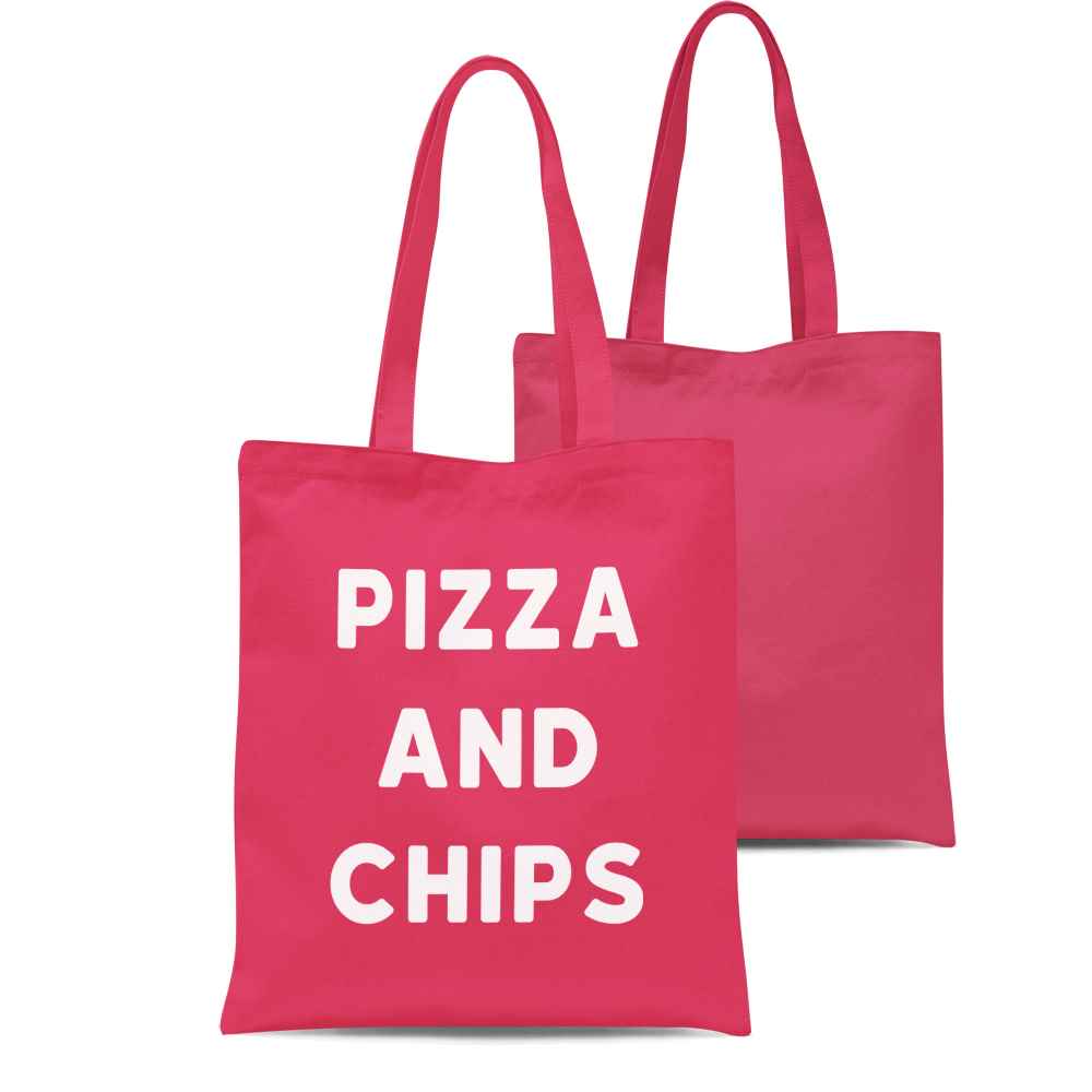 Pizza And Chips Tote Bag