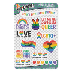 Pride Slogans Sticker Sheet