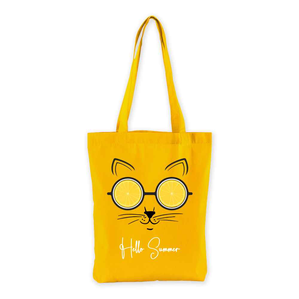 Hello Summer Cat EarthAware Tote Bag
