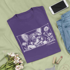Peeking Chihuahua Organic Cotton T-Shirt