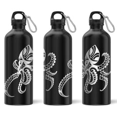 Custom Octopus Tattoo Engraved Sports Water Bottle