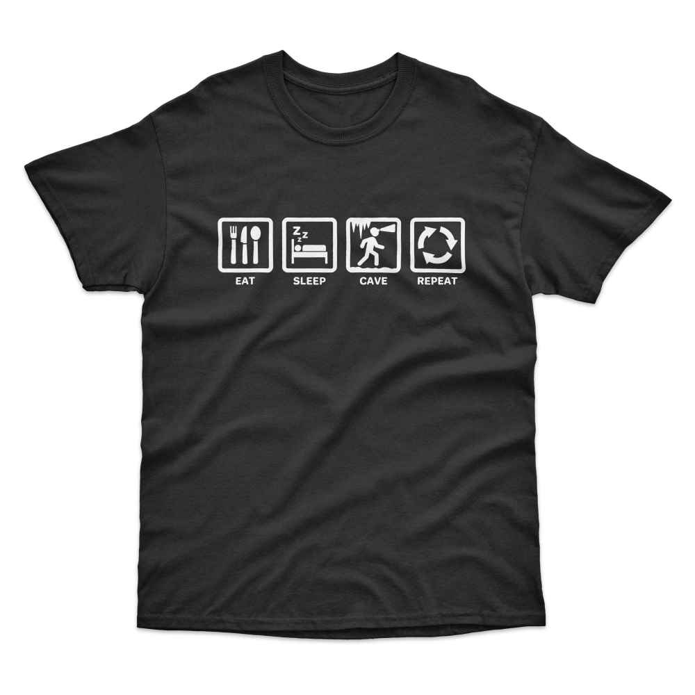 Eat Sleep Cave Repeat T-Shirt