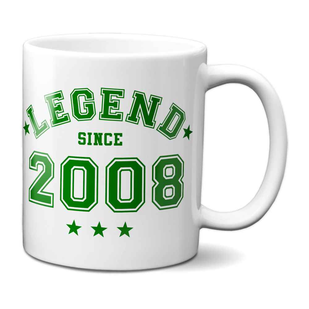 Legend Since 2008 Mug - 18th Birthday