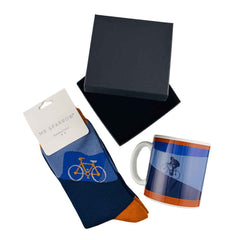 Hill Climb Bicycle Mug & Matching Socks Gift Box