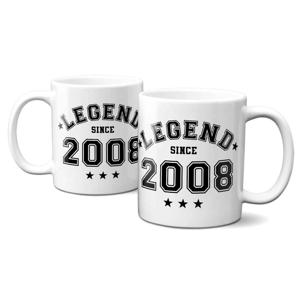 Legend Since 2008 Mug - 18th Birthday