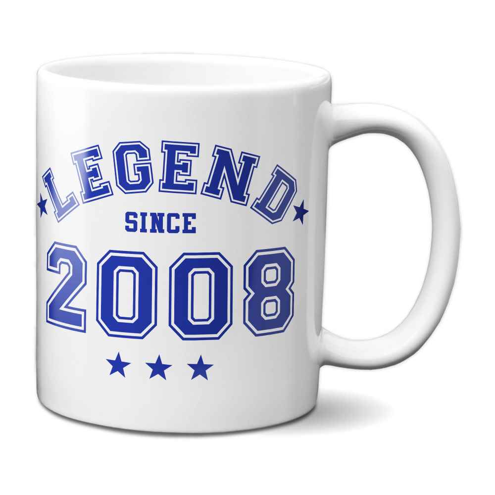 Legend Since 2008 Mug - 18th Birthday