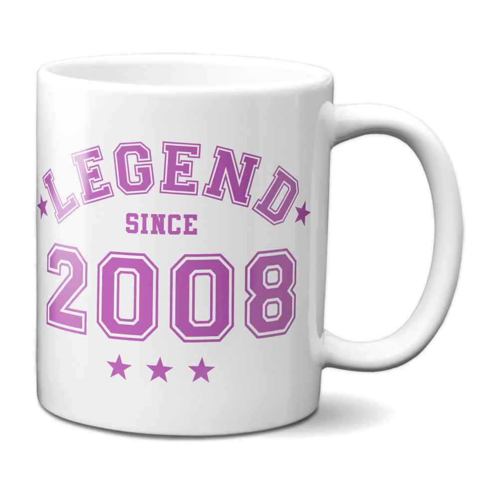Legend Since 2008 Mug - 18th Birthday
