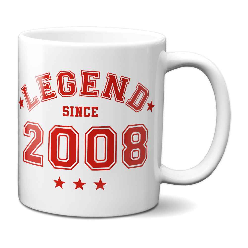 Legend Since 2008 Mug - 18th Birthday