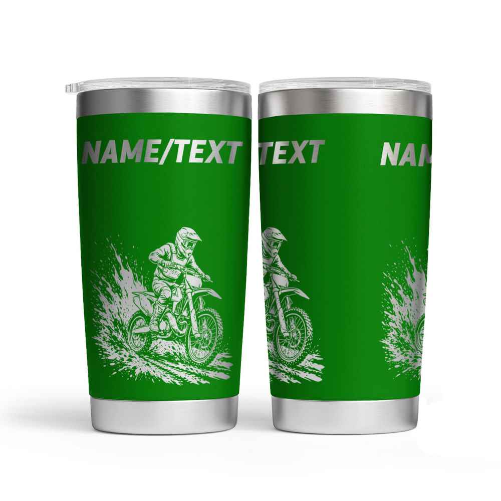 Personalised Motocross Engraved Thermal Tumbler