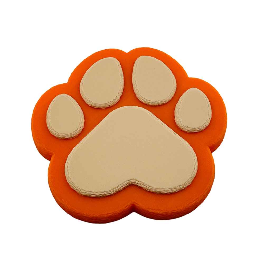 Colourful Paw Print Coasters