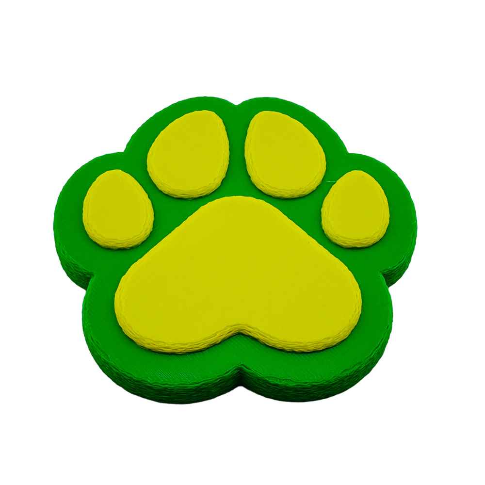 Colourful Paw Print Coasters