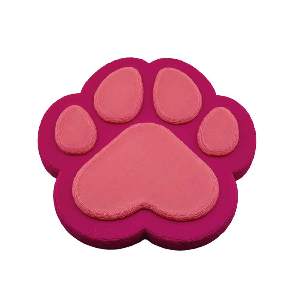 Colourful Paw Print Coasters