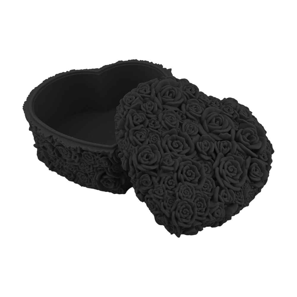 Rose Petal Heart Trinket Box