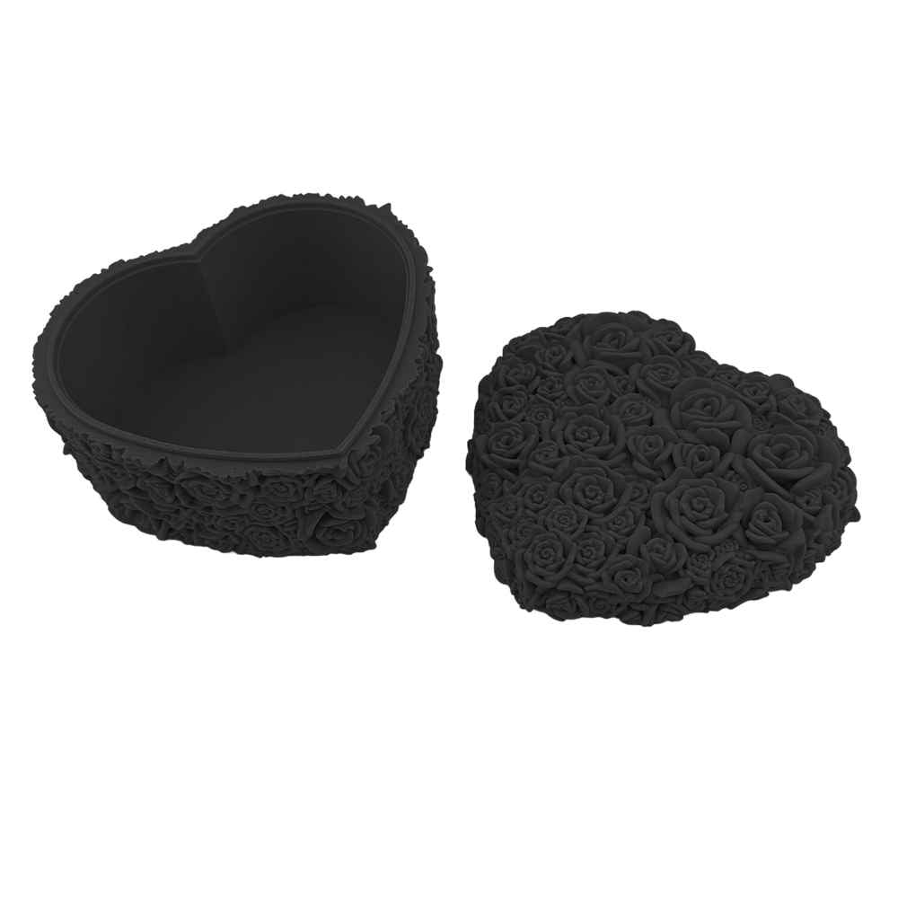 Rose Petal Heart Trinket Box