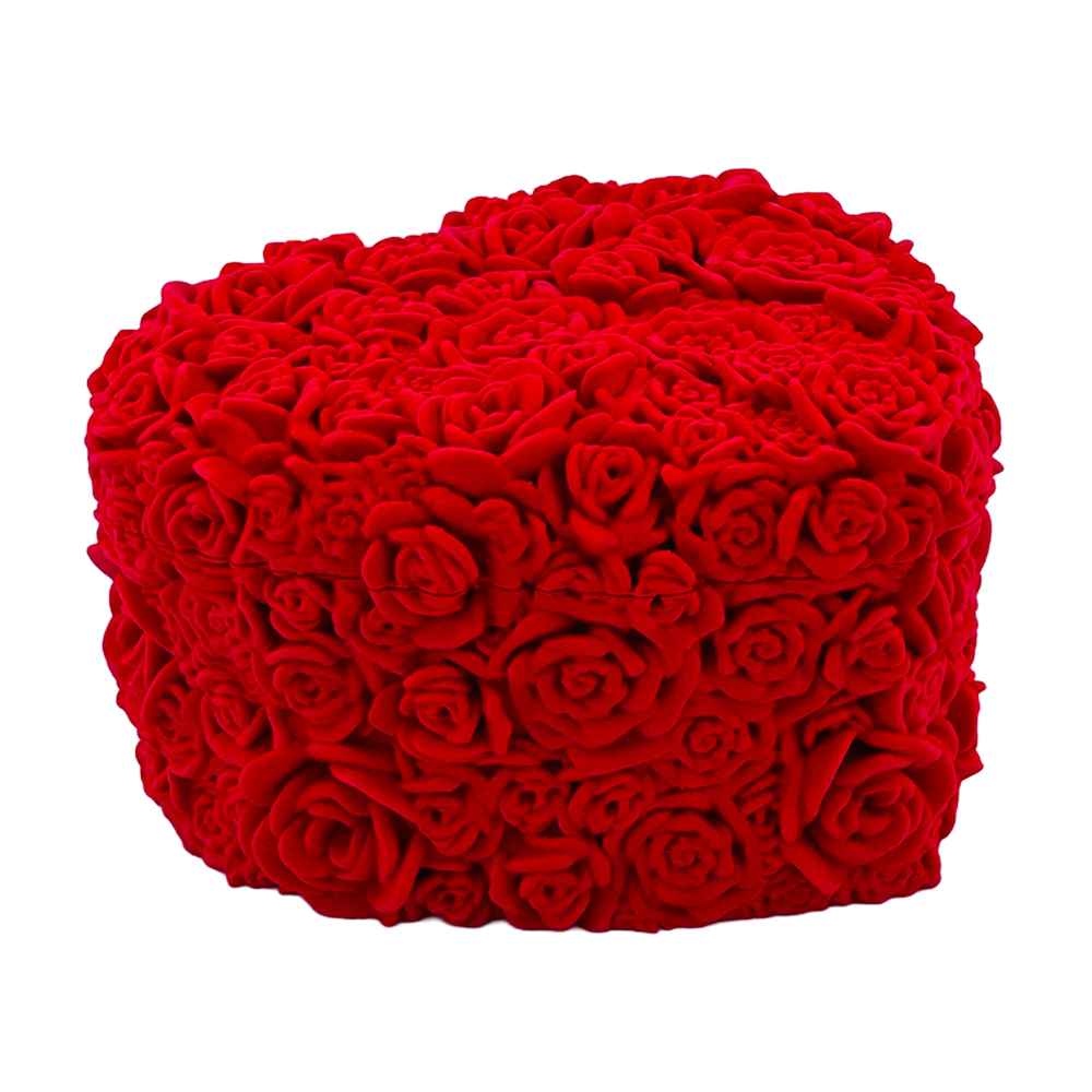 Rose Petal Heart Trinket Box