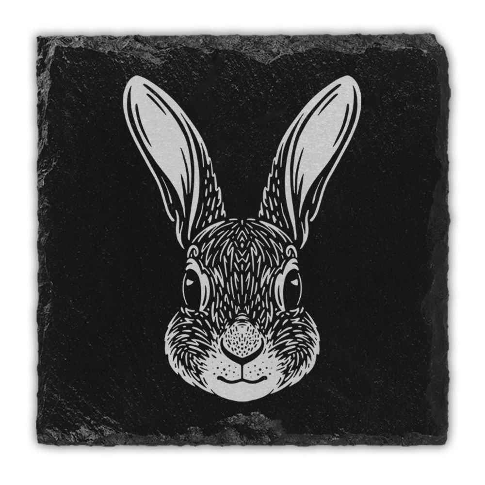Forest Animals Engraved Natural Slate Coasters