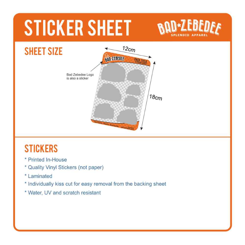 Cute Dragons Sticker Sheet