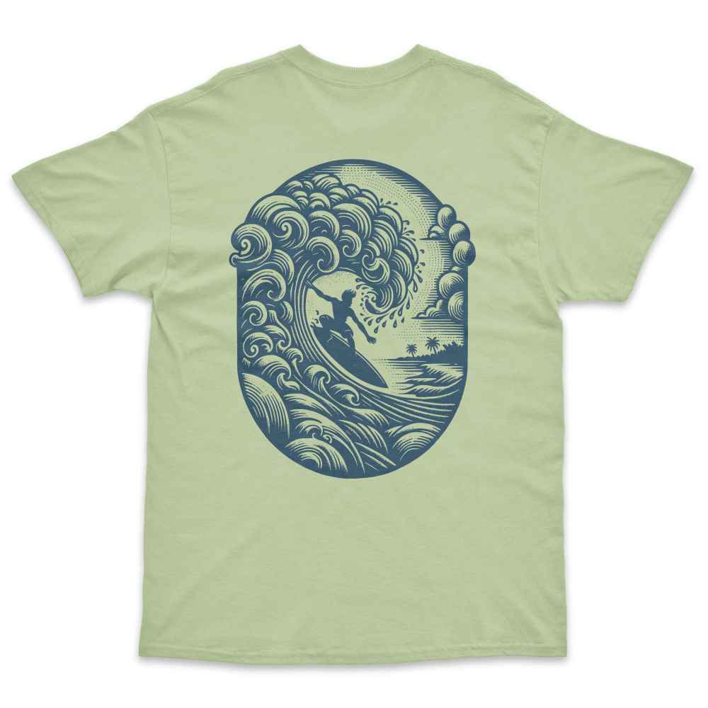 Summer Surfer Back Print T-Shirt