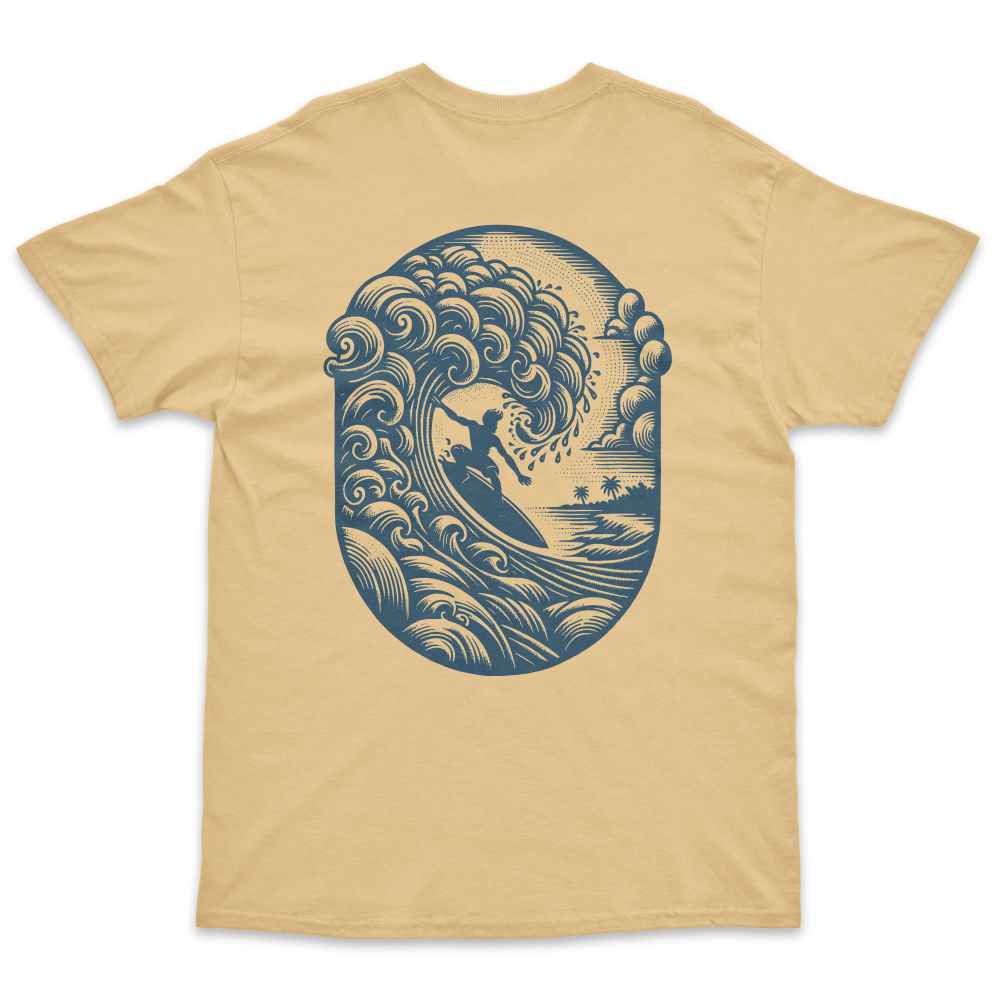 Summer Surfer Back Print T-Shirt