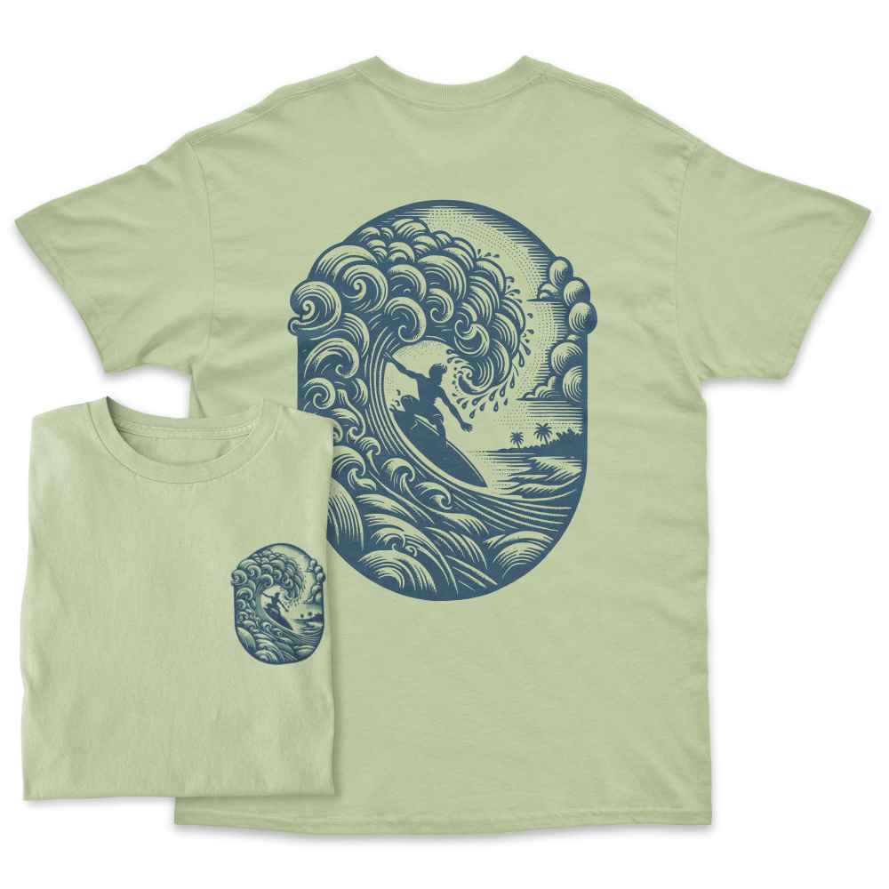 Summer Surfer Back Print T-Shirt